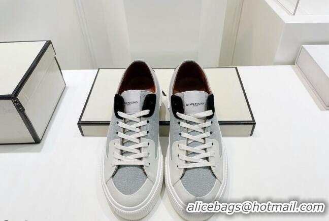 Sumptuous Givenchy GIV Canvas Sneakers Grey 072180