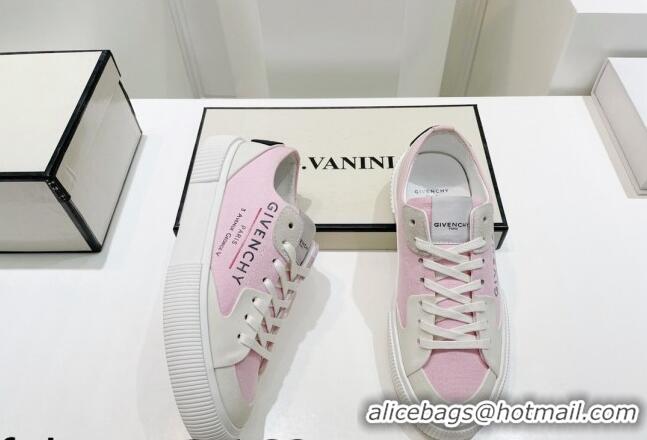 Sophisticated Givenchy GIV Canvas Sneakers Pink 072181