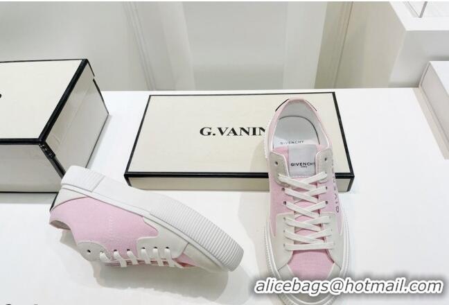 Sophisticated Givenchy GIV Canvas Sneakers Pink 072181