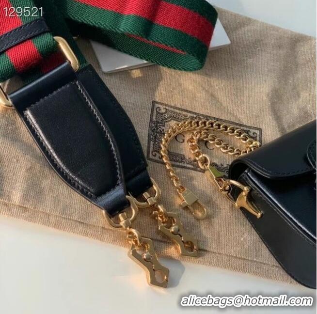 New Design Gucci Horsebit 1955 strap wallet 699760 black