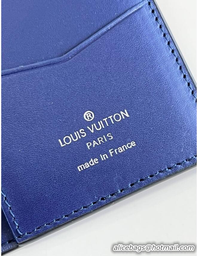 Reasonable Price Louis Vuitton POCKET ORGANIZER M81413 blue