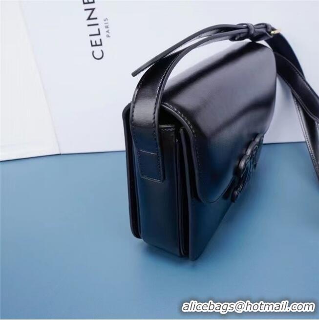 Promotional Celine TEEN CLASSIC BAG IN BOX CALFSKIN 199223 BLACK