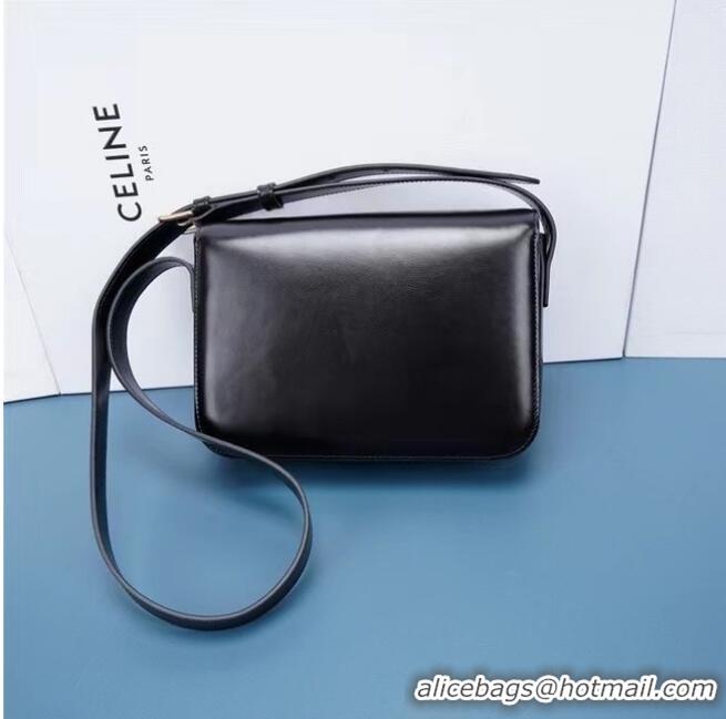 Promotional Celine TEEN CLASSIC BAG IN BOX CALFSKIN 199223 BLACK