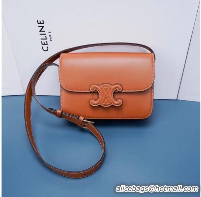 Good Product Celine TEEN CLASSIC BAG IN BOX CALFSKIN 199223 TAN