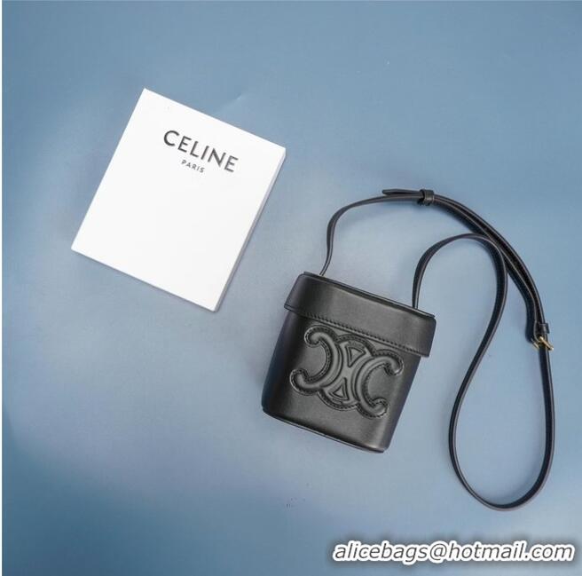 Promotional Celine MINI TEEN CLASSIC BAG IN BOX CALFSKIN 199263 BLACK