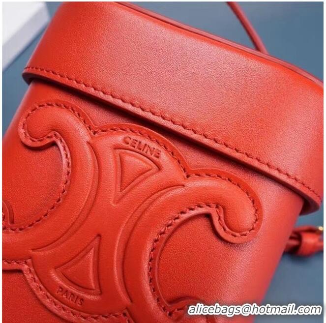 Buy Discount Celine MINI TEEN CLASSIC BAG IN BOX CALFSKIN 199263 red