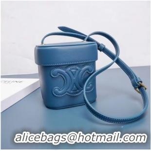 Promotional Celine MINI TEEN CLASSIC BAG IN BOX CALFSKIN 199263 blue