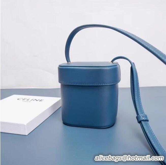 Promotional Celine MINI TEEN CLASSIC BAG IN BOX CALFSKIN 199263 blue