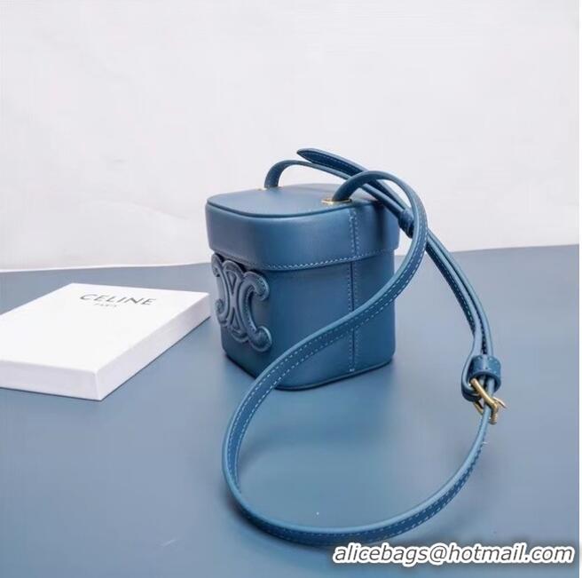 Promotional Celine MINI TEEN CLASSIC BAG IN BOX CALFSKIN 199263 blue