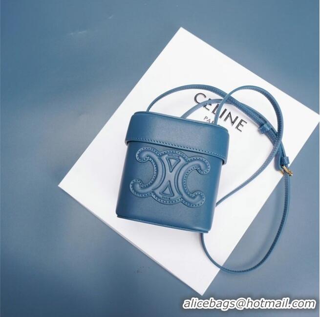 Promotional Celine MINI TEEN CLASSIC BAG IN BOX CALFSKIN 199263 blue