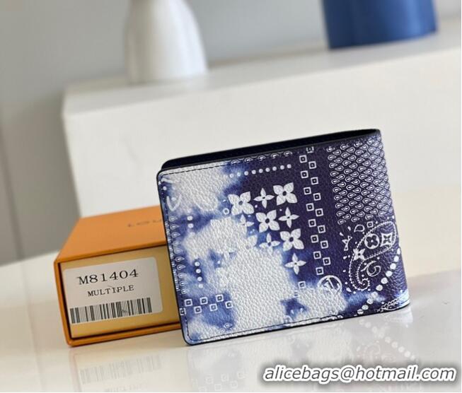 Top Quality Louis Vuitton MULTIPLE WALLET M81404 blue