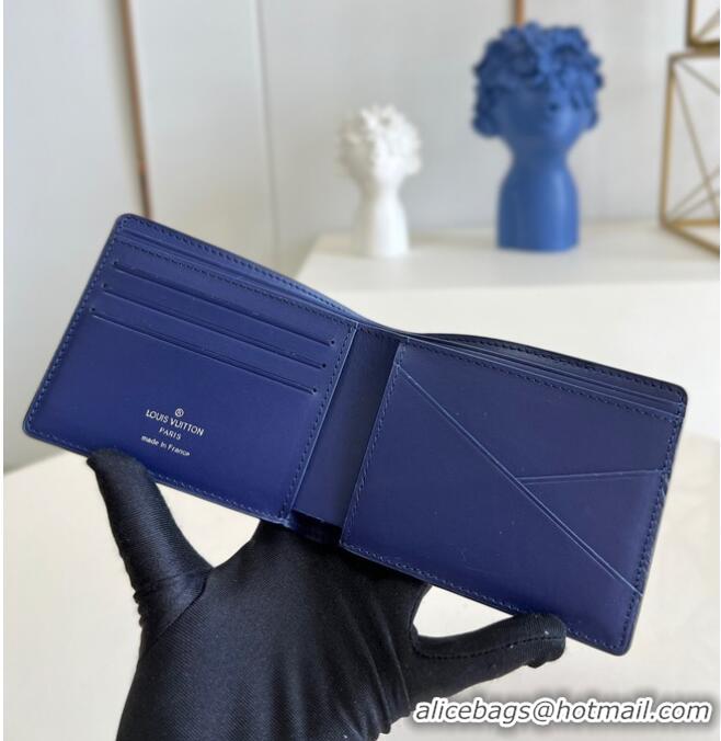 Top Quality Louis Vuitton MULTIPLE WALLET M81404 blue