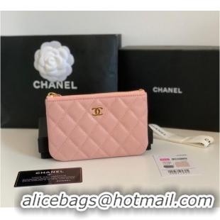 Traditional Specials Chanel Calfskin Leather & Gold-Tone Metal A69271 pink