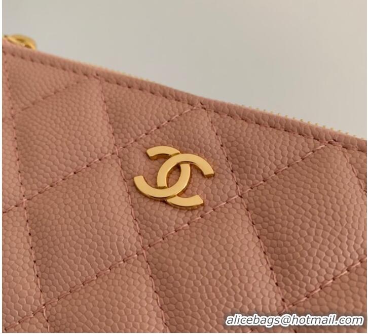 Traditional Specials Chanel Calfskin Leather & Gold-Tone Metal A69271 pink