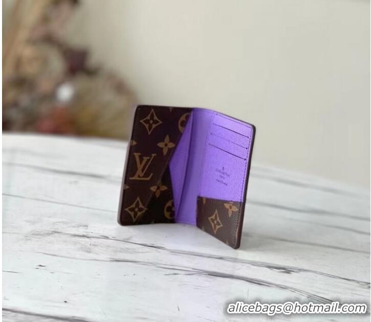 Top Grade Louis Vuitton POCKET ORGANIZER M81535 purple