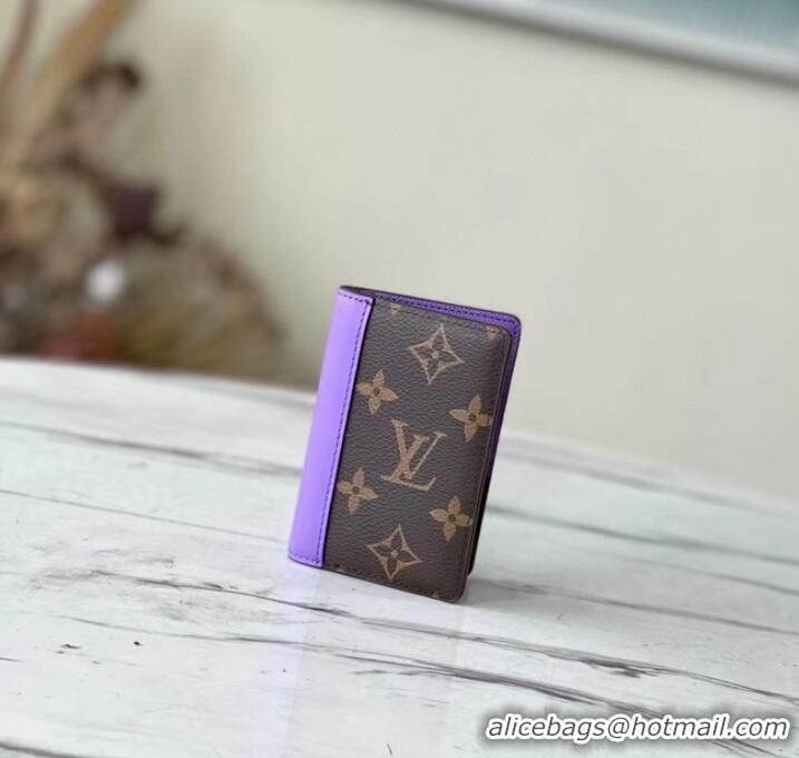 Top Grade Louis Vuitton POCKET ORGANIZER M81535 purple