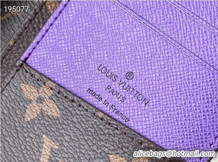 Shop Good Product Louis Vuitton BRAZZA WALLET M81538 purple