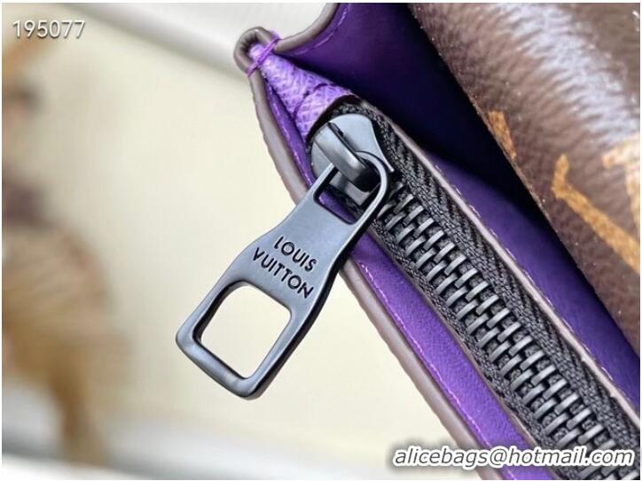 Shop Good Product Louis Vuitton BRAZZA WALLET M81538 purple