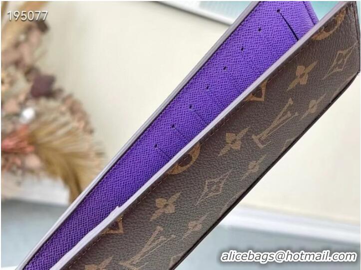 Shop Good Product Louis Vuitton BRAZZA WALLET M81538 purple