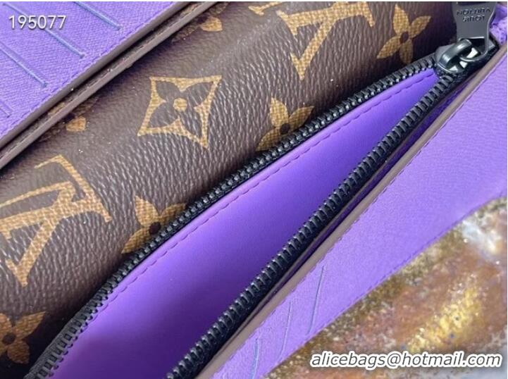 Shop Good Product Louis Vuitton BRAZZA WALLET M81538 purple