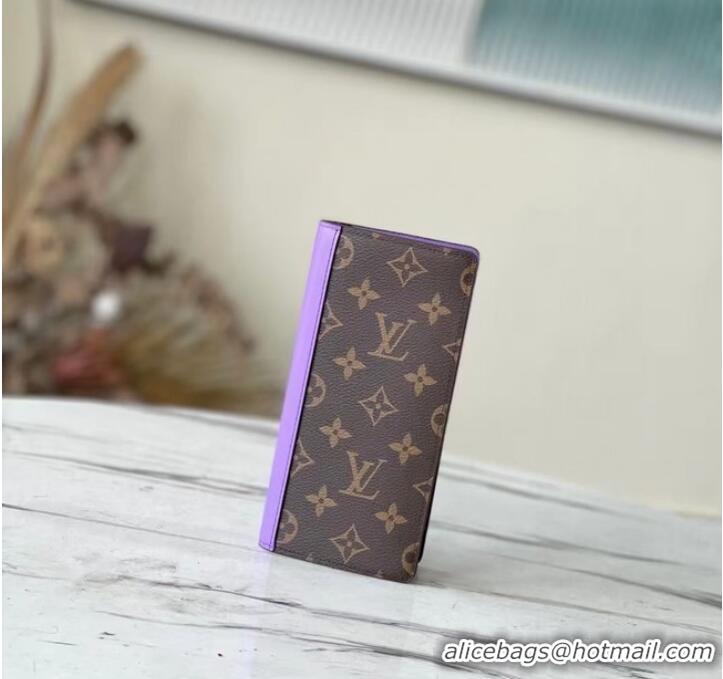 Shop Good Product Louis Vuitton BRAZZA WALLET M81538 purple