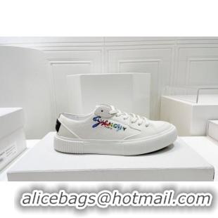 Stylish Givenchy GIV Canvas Sneakers White 072185