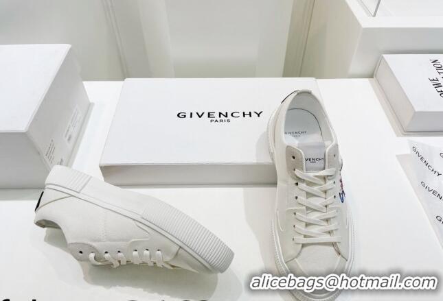 Stylish Givenchy GIV Canvas Sneakers White 072185