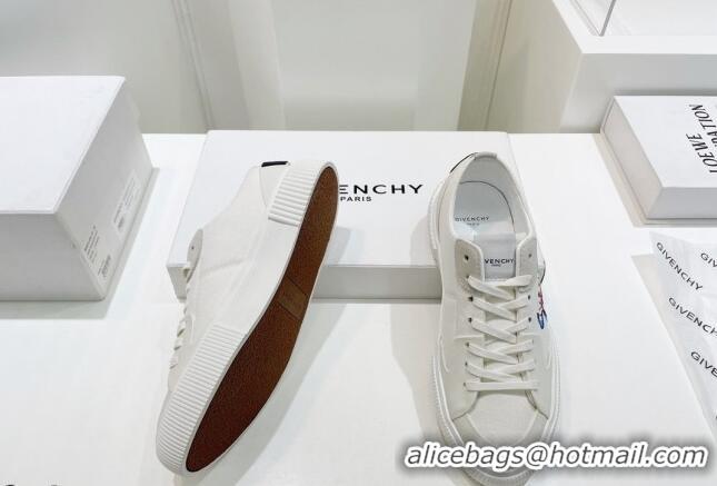 Stylish Givenchy GIV Canvas Sneakers White 072185