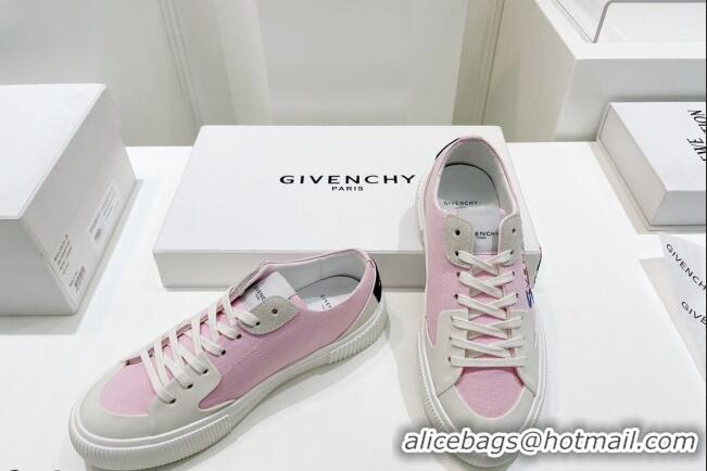 Good Looking Givenchy GIV Canvas Sneakers Pink 072186