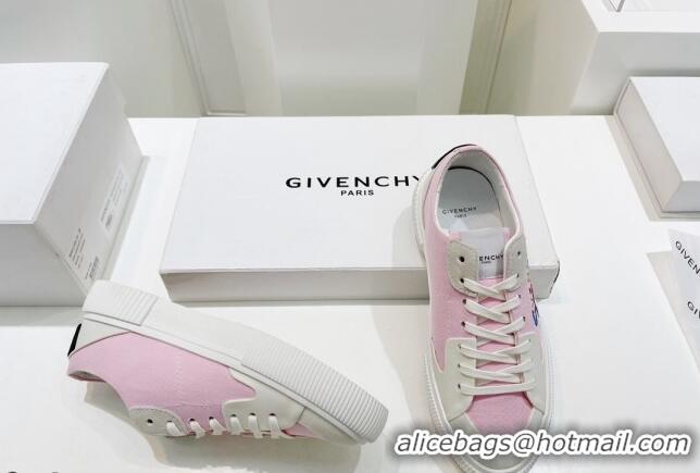 Good Looking Givenchy GIV Canvas Sneakers Pink 072186