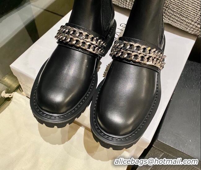 Shop Cheap Givenchy Calfskin Short Boots Black 0812104