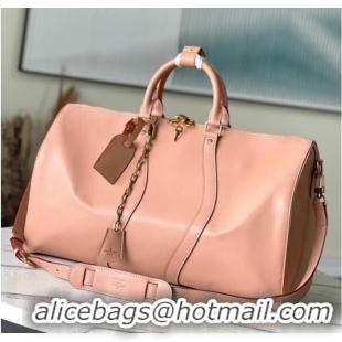 Famous Brand Louis Vuitton KEEPALL 50 M55690 pink