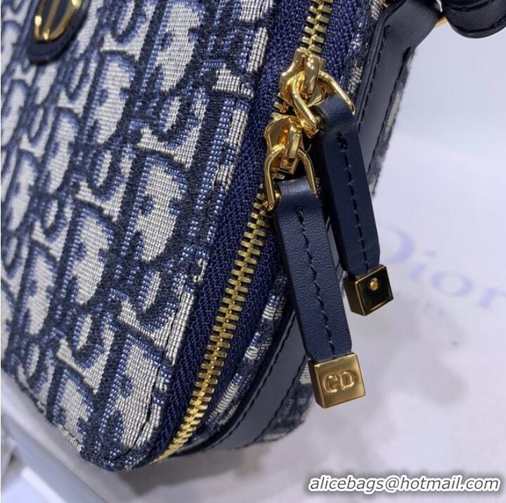 Well Crafted DIOR 30 MONTAIGNE BOX BAG Blue Multicolor Dior Oblique Jacquard S2141