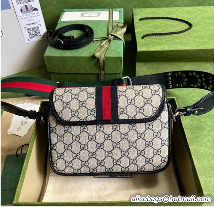 Good Quality Gucci Ophidia mini GG shoulder bag 722117 Blue