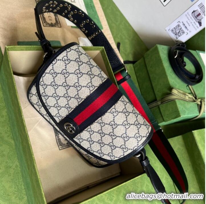 Good Quality Gucci Ophidia mini GG shoulder bag 722117 Blue