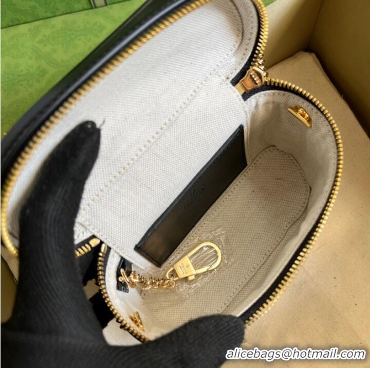 Top Quality Gucci GG Matelasse top handle mini bag 723770 black