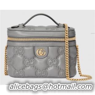 Buy Discount Gucci GG Matelasse top handle mini bag 723770 Grey