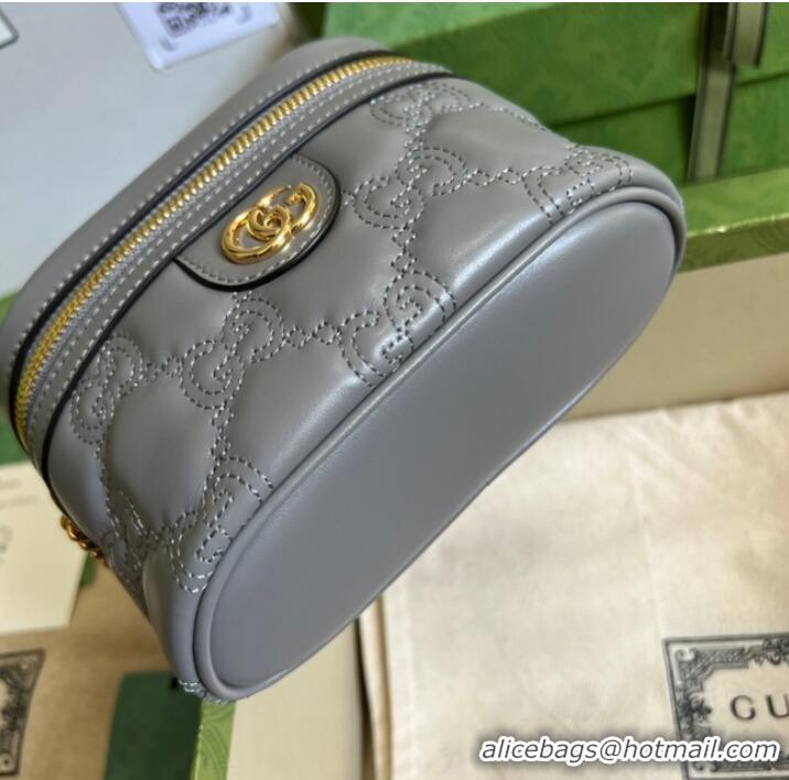 Buy Discount Gucci GG Matelasse top handle mini bag 723770 Grey