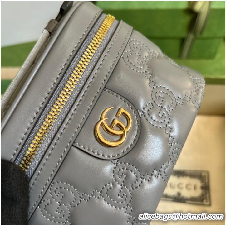 Buy Discount Gucci GG Matelasse top handle mini bag 723770 Grey