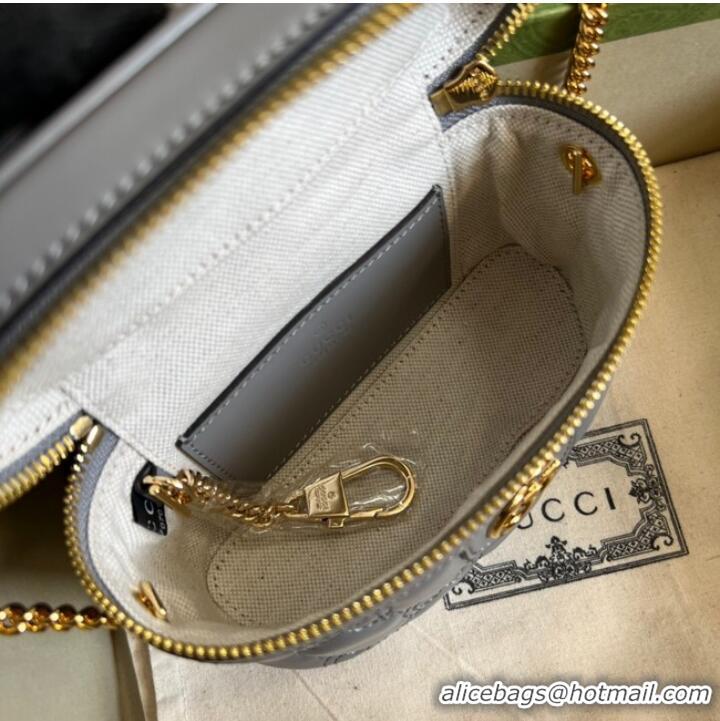 Buy Discount Gucci GG Matelasse top handle mini bag 723770 Grey