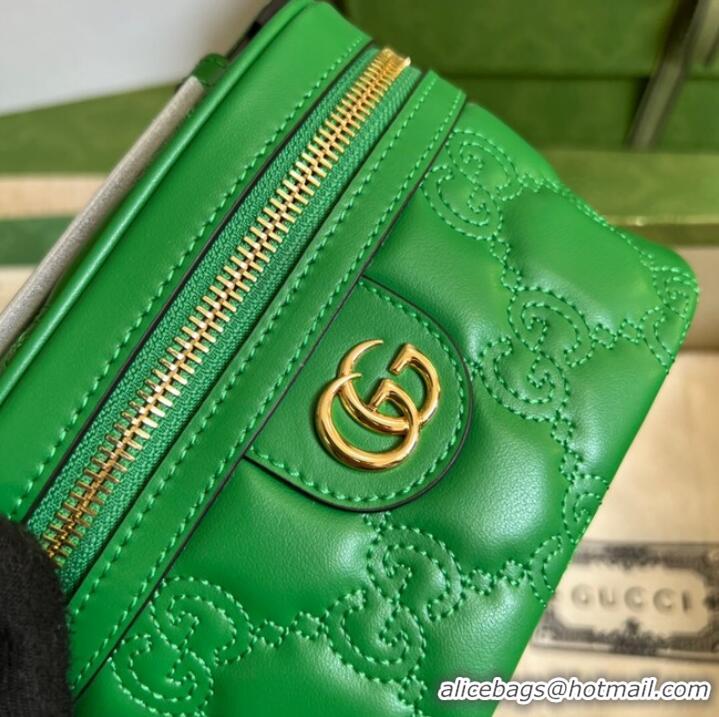 Promotional Gucci GG Matelasse top handle mini bag 723770 Green