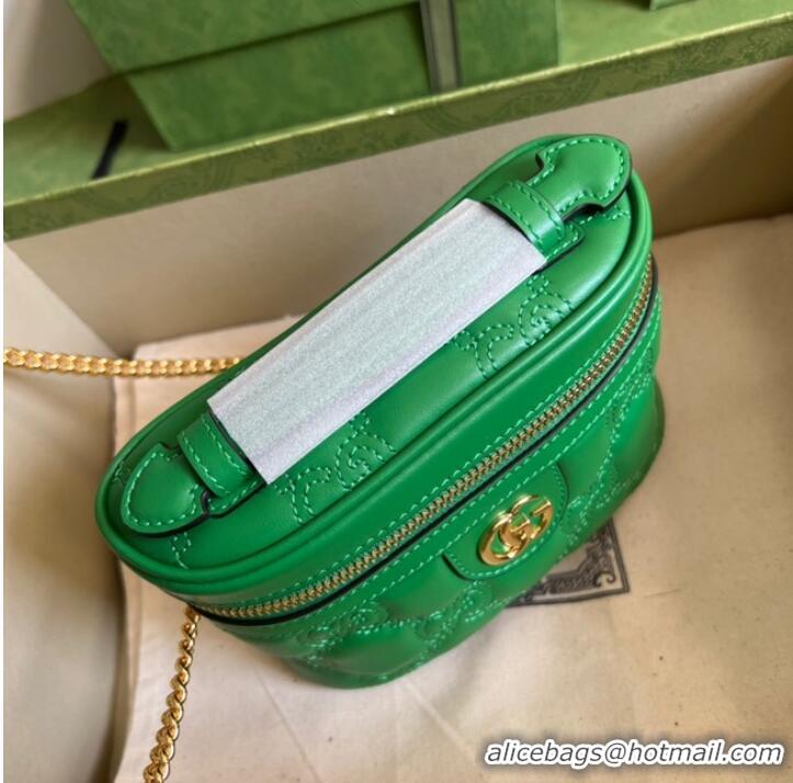 Promotional Gucci GG Matelasse top handle mini bag 723770 Green