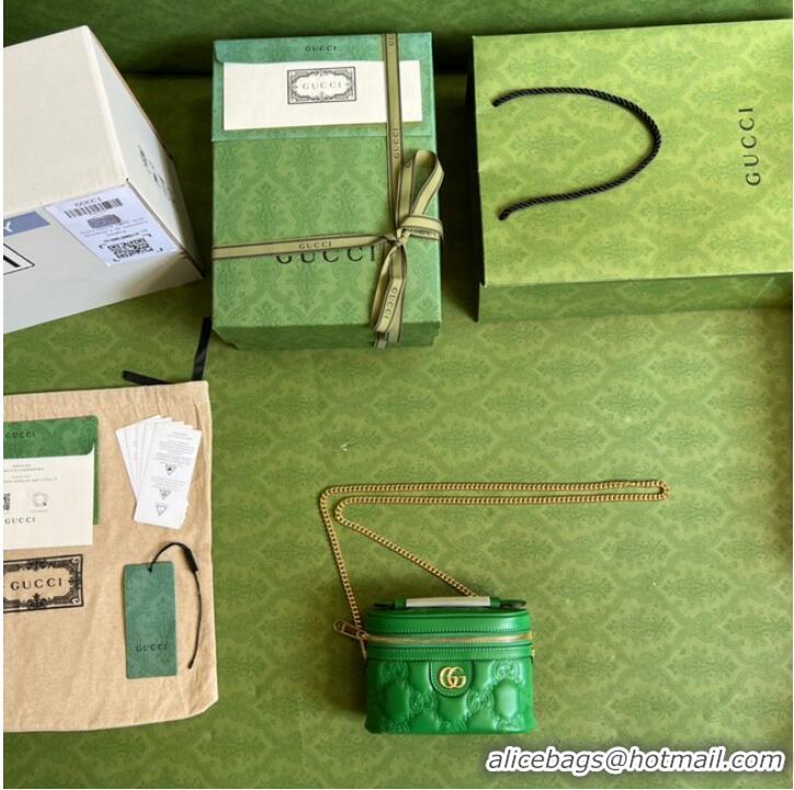 Promotional Gucci GG Matelasse top handle mini bag 723770 Green