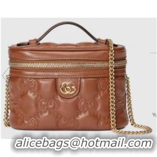 Good Product Gucci GG Matelasse top handle mini bag 723770 Light brown