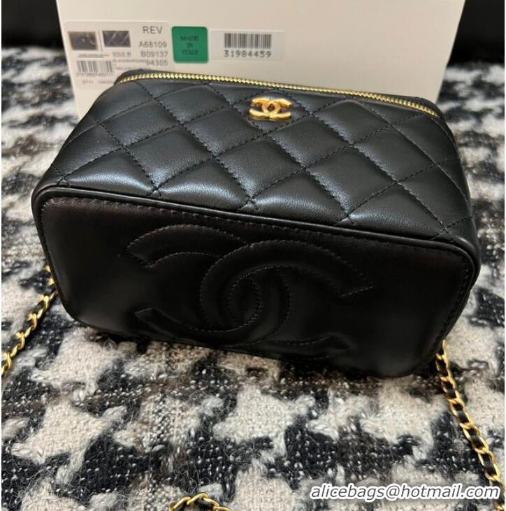 Super Quality CHANEL VANITY WITH CHAIN 68105 Black