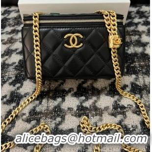 Top Quality CHANEL VANITY WITH CHAIN 68106 Black