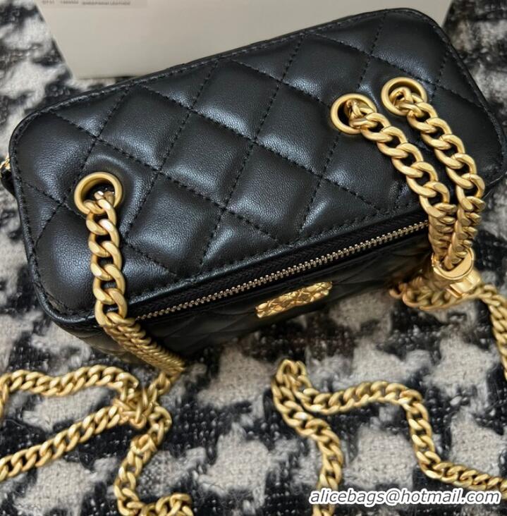 Top Quality CHANEL VANITY WITH CHAIN 68106 Black