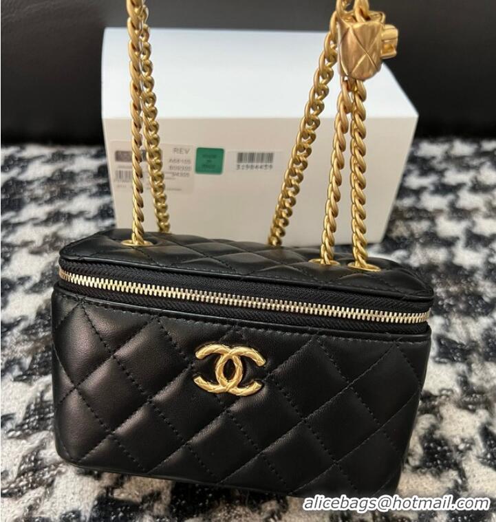 Top Quality CHANEL VANITY WITH CHAIN 68106 Black