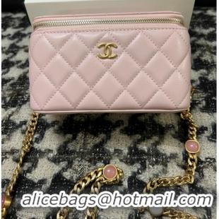 Grade Discount CHANEL VANITY WITH CHAIN AP2937 pink