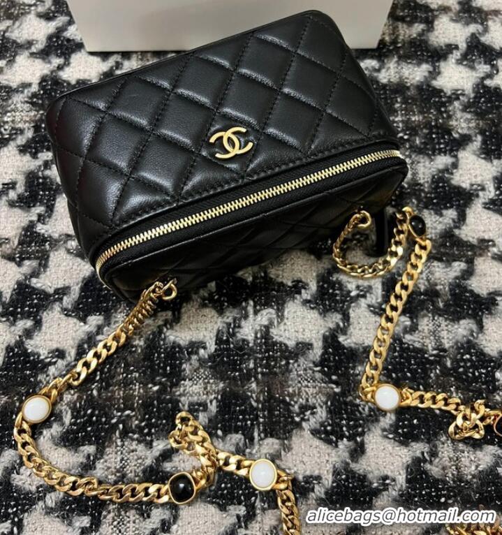 Top Quality CHANEL VANITY WITH CHAIN AP2937 black